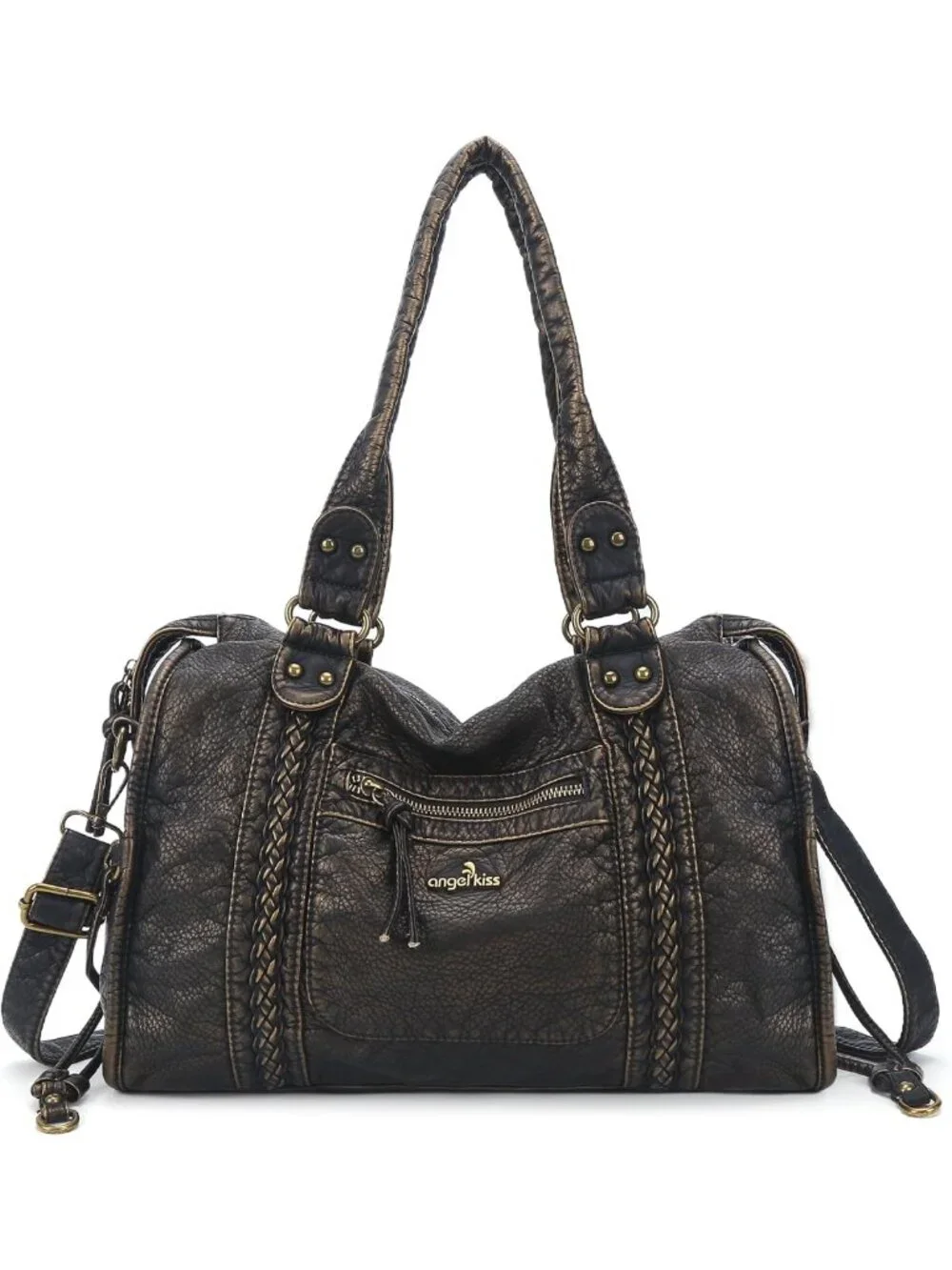 Vegan Leather Hobo Bag for Women | Large Tote Satchel Handbag & Shoulder Purse